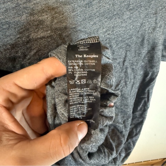 The Kooples Charcoal Polo Shirt - Picture 6 of 6